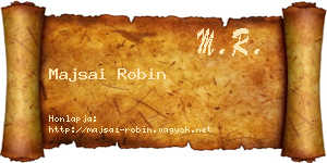 Majsai Robin névjegykártya
